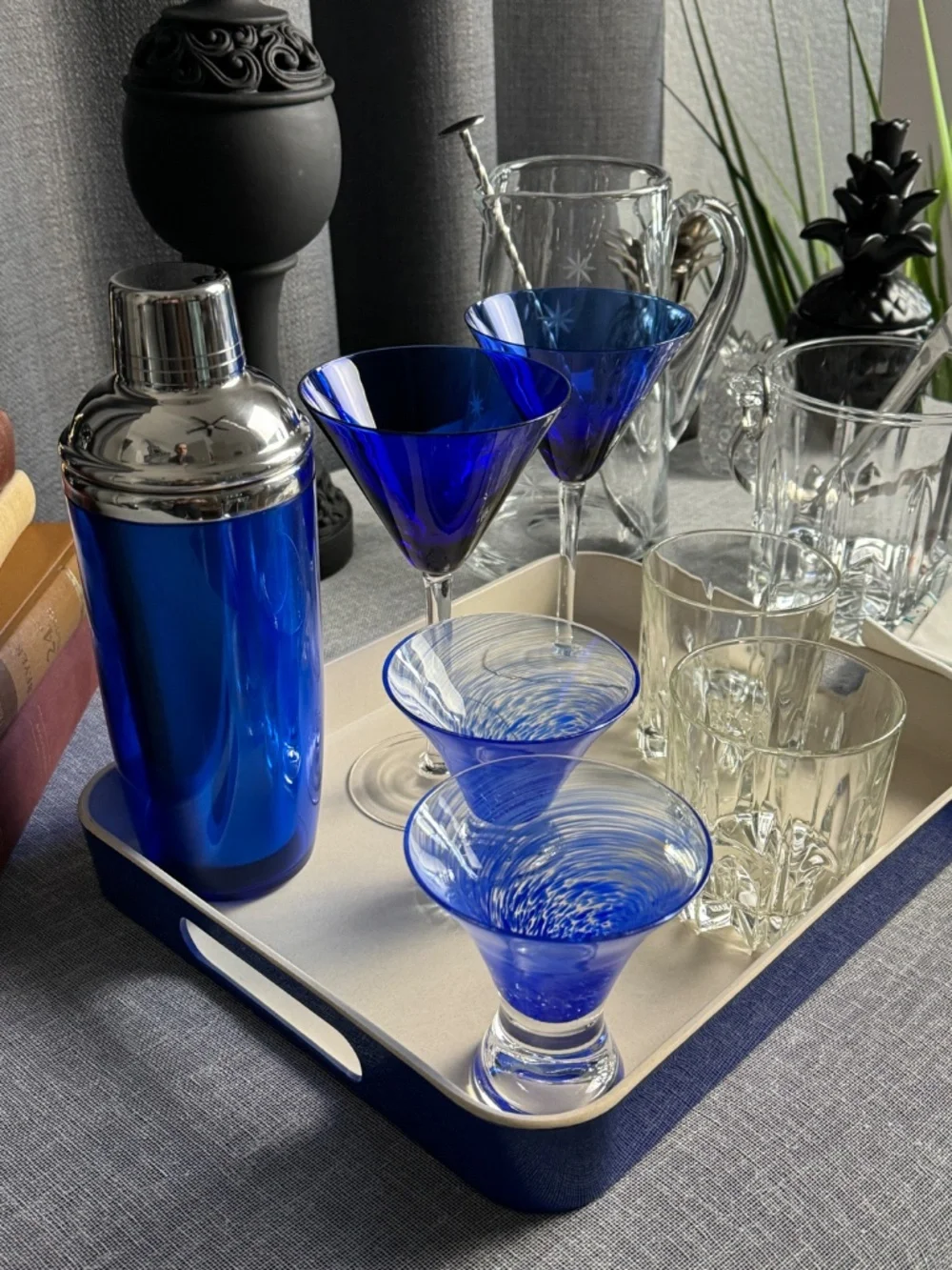 VTG Atomic Blue Cocktail Lounge Set